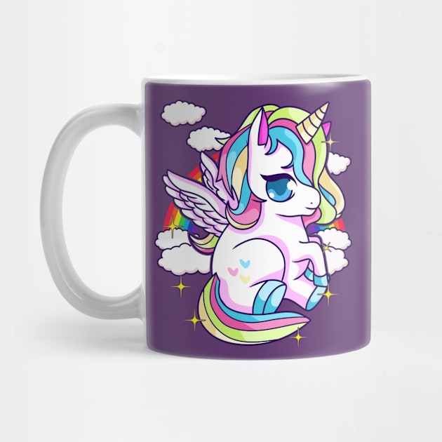 Pegasus Unicorn Cute by E